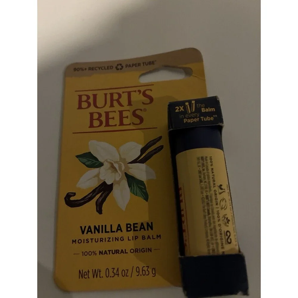 Burt’s Bees Vanilla Paper Tube Lip Balm/0.34 Oz.